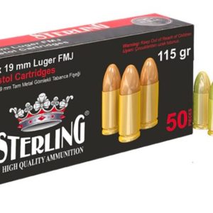 Munición 9x19 mm Luger FMJ 115gr
